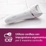 Philips Depiladora Mujer Serie 8000, 6 en 1, Para Cuerpo, Cara, Pies y Bikini, Uso en Seco o Humedo, Piel Suave desde Casa,