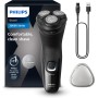 Philips Serie X3000 Afeitadora Eléctrica Hombre, Máquina de Afeitar Barba con Cortapatillas, 27 cuchillas, Cuida la piel, 40min