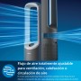 Philips Air Performer 3en1: Purificador, calefactor y ventilador - 70 m², elimina el 99,97% de los alérgenos. Filtro HEPA,