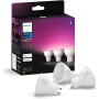 Philips Hue - Pack 3 Bombillas Led inteligentes, GU10, Luz Blanca y de Colores, 4.2W 400 lúmens, con Bluetooth, Compatible con