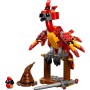 LEGO Harry Potter Fawkes: Fénix de Dumbledore - Figura de Ave Fénix de Juguete para Jugar y Exponer - Sombrero Seleccionador y