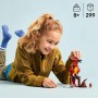 LEGO Harry Potter Fawkes: Fénix de Dumbledore - Figura de Ave Fénix de Juguete para Jugar y Exponer - Sombrero Seleccionador y