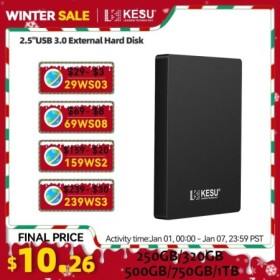 KESU HDD disco duro externo portátil 320gb/1tb/500gb/750gb 2,5 "memori