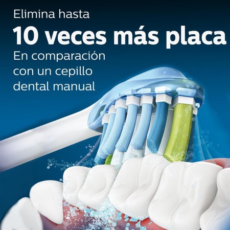 Philips Sonicare Cabezales de cepillo dental sónico estándar Original C3 Premium Plaque Defence: paquete de 4 unidades en negro
