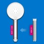 Philips Water Alcachofa de ducha con filtro – Filtro de repuesto 3 PACK, elimina eficazmente el cloro y otras partículas