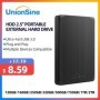 UnionSine-disco duro externo portátil HDD de 2,5 ", 2/6 piezas, 500gb/