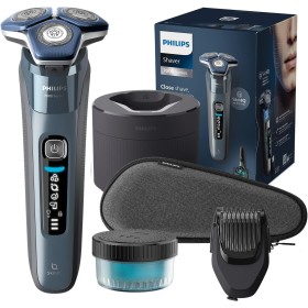 Philips Serie 7000 Afeitadora Eléctrica Hombre, Máquina de Afeitar Barba con Barbero, 45 cuchillas, Para piel sensible, 60min de