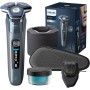 Philips Serie 7000 Afeitadora Eléctrica Hombre, Máquina de Afeitar Barba con Barbero, 45 cuchillas, Para piel sensible, 60min de
