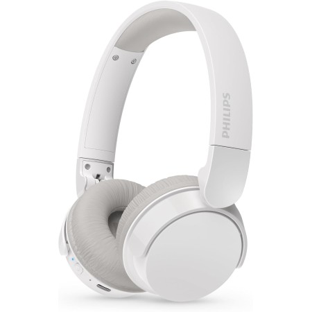 Philips TAH3209WH Auriculares on-Ear Ligeros Bluetooth con Aislamiento pasivo del Ruido - 55 Horas de reproducción, Sonido