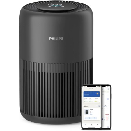 Philips Purificador de aire Serie 900, HEPA NanoProtect + Filtro de carbón activo, CADR 250m³/h para alérgicos de 65m²,