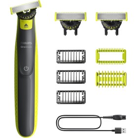 Philips OneBlade 360 Auténtico Barbero, afeitadora y recortadora eléctrica facial y corporal, 3x 360 cuchillas, 3x peine para
