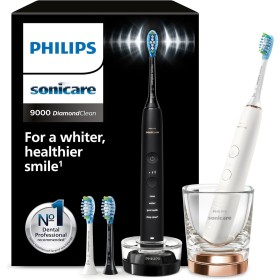 Philips Sonicare DiamondClean 9000 cepillo dental eléctrico, paquete doble, cepillo dental sónico con aplicación, sensor de