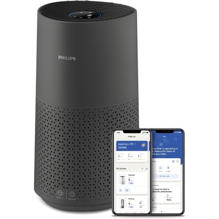 Philips Serie 1000 Purificador de Aire, Elimina Gérmenes, Polvo y Alérgenos en Habitaciones de hasta 78 m², CADR 300 m³/h, Modo