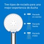 Philips Alcachofa de ducha con filtro, elimina eficazmente el cloro y otras partículas grandes, tres modos de pulverización,