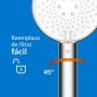 Philips Alcachofa de ducha con filtro, elimina eficazmente el cloro y otras partículas grandes, tres modos de pulverización,