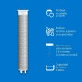 Filtro de agua para ducha Philips, Protege tu piel y tu cabello, Elimina eficazmente el cloro y otras partículas grandes, Tres