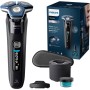 Philips Serie 7000 Afeitadora Eléctrica Hombre, Máquina de Afeitar Barba con Recortadora, 45 cuchillas, 60min de uso, En Seco y
