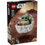 LEGO Star Wars 75403 Grogu con Aerocuna, Figura Articulada de Baby Yoda de Juguete y Minifigura, Decoración de Habitación