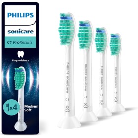 Philips Sonicare C1 ProResults, cabezales de cepillo dental de repuesto originales, blanco, paquete de 4, HX6014/87
