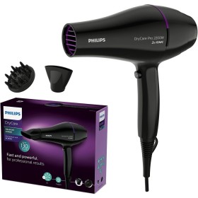 Philips Secador de Pelo, motor AC, cuidado iónico, boquilla 9 mm y 6 velocidades, temperatura ThermoProtect, 2200 W, BHD274/00,