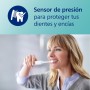 Philips Sonicare ProtectiveClean 4300, cepillo dental eléctrico, cepillo dental sónico con dos niveles de intensidad, sensor de