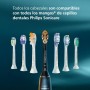 Philips Sonicare S2 Sensitive, cabezales de cepillo dental de repuesto originales, blanco, paquete de 2, HX6052/87