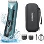 KENSEN Afeitadora Corporal Masculina, IPX7 Impermeable Depiladora Corporal en Seco y Húmedo con Luz LED, Cuchillas de Cerámica,