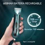 KENSEN Afeitadora Corporal Masculina, IPX7 Impermeable Depiladora Corporal en Seco y Húmedo con Luz LED, Cuchillas de Cerámica,
