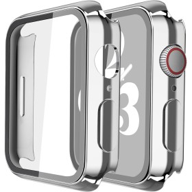 [2 Piezas] Misxi Funda con Cristal Templado Protector de Pantalla para Apple Watch Series 9 Series 8 Series 7 45mm, HD PC