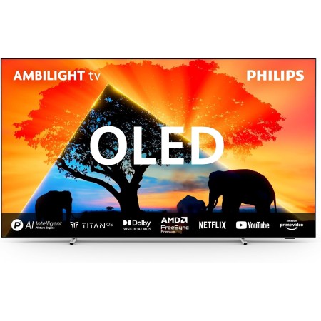 Philips Ambilight 65OLED769: Smart TV 4K OLED - Pantalla de 65 Pulgadas con P5 AI Picture, Titan OS, Dolby Vision y Dolby Atmos