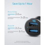 Anker 320 (24W II), Mini Cargador de Coche, USB Dual-Puerto 4.8A con luz LED, para iPhone13/12/11/XR/Xs, iPad Pro/Air 2/Mini,