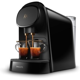 Philips L'Or Barista Original Cafetera de Cápsulas, Negro Piano, Reconocimiento de Cápsula Doble, 1 o 2 Tazas, Bandeja de Goteo