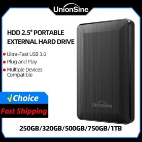 UnionSine HDD 2,5 "disco duro externo portátil 320gb/500gb/750gb/1tb a
