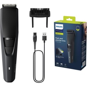 Philips Recortadora de Barba Serie 3000 Hombre, Barbero, 20 Longitudes, Cuchillas de Acero, 60 min de uso, Recargable, BT3233/15