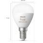 Philips Hue - Bombilla LED Inteligente, E14, Esférica pequeña, Luz cálida regulable, 5.7W 470 Lumens, Compatible con Alexa y