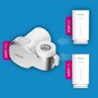 Philips Filtro de agua Ontap MICROFILTRACIÓN con PANTALLA DIGITAL y 3 cartuchos de repuesto, filtra sedimentos, cloro y otras
