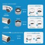Philips Filtro de agua Ontap MICROFILTRACIÓN con PANTALLA DIGITAL y 3 cartuchos de repuesto, filtra sedimentos, cloro y otras
