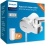 Philips Filtro de agua Ontap MICROFILTRACIÓN con PANTALLA DIGITAL y 3 cartuchos de repuesto, filtra sedimentos, cloro y otras