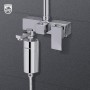 Philips - Juego de filtro de ducha de agua de 3 etapas, ablandador de agua, doble malla, KDF, certificado NSF, reduce
