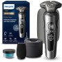 Philips S9000 Prestige, Afeitadora Eléctrica Hombre, Máquina de Afeitar Barba en Seco y Mojado, Tecnología Levanta y Corta