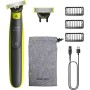 Philips OneBlade 360 Auténtico Recortadora y afeitadora eléctrica para barba, 2 cuchillas 360, 3 peines para barba incipiente