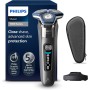 Philips Serie 7000 Afeitadora Eléctrica Hombre, Máquina de Afeitar Barba con Recortadora, 45 cuchillas, Para piel sensible,