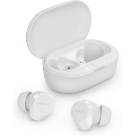 PHILIPS TAT1209WT Auriculares True Wireless con Bluetooth - Auriculares pequeños, Gran Valor, un Sonido Natural con Graves