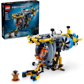 LEGO Technic Submarino de Aguas Profundas de Juguete de Construcción, Vehículo de Exploración del Mundo Marino, Regalo