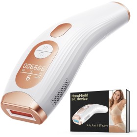 3 en 1 Depiladora Laser, 600NM-1200NM IPL Depiladora de Luz Pulsada, 9 Niveles Energía Laser Depilacion para Hombres Mujeres y