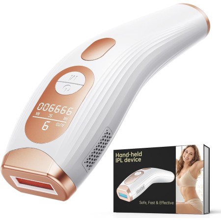 3 en 1 Depiladora Laser, 600NM-1200NM IPL Depiladora de Luz Pulsada, 9 Niveles Energía Laser Depilacion para Hombres Mujeres y