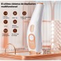 3 en 1 Depiladora Laser, 600NM-1200NM IPL Depiladora de Luz Pulsada, 9 Niveles Energía Laser Depilacion para Hombres Mujeres y