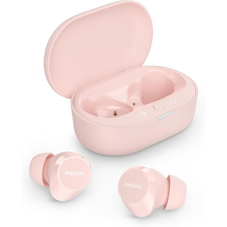 PHILIPS TAT1209PK Auriculares True Wireless con Bluetooth - Auriculares pequeños, Gran Valor, un Sonido Natural con Graves