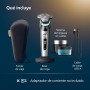 Philips Serie 9000 Afeitadora Eléctrica Hombre, Máquina de Afeitar Barba con Recortadora, 60min de uso, En Seco y Húmedo,