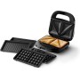 Sandwichera Philips Serie 5000-3 juegos de platos para paninis, sándwiches y gofres, placas antiadherentes para parrilla, cortar